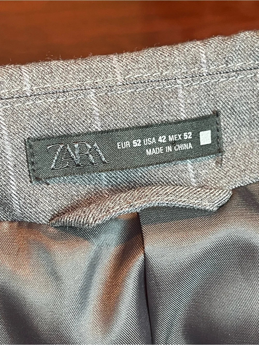 NWT ZARA Grey Pinstripe Oversized Blazer Jacket Size USA 42 EUR 52 Quiet Luxury